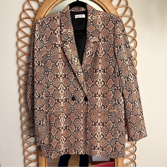 Anine Bing Madeline Blazer in Python, size M - Picture 2 of 10